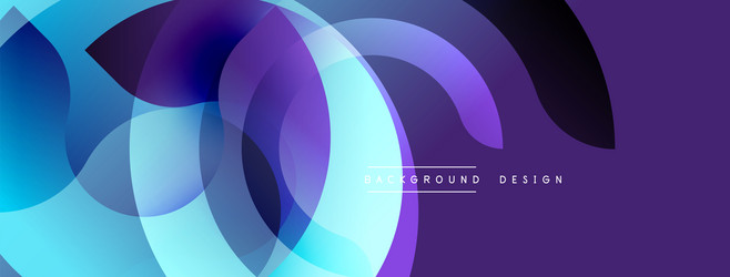 abstract fluid shapes overlap creating vibrant vector image