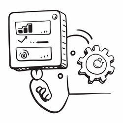 ai sensor and quality monitoring concept vector image