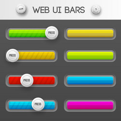 Modern Web UI Elements vector image