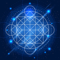 Magic geometry signs Royalty Free Vector Image