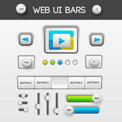 Interface buttons Royalty Free Vector Image - VectorStock