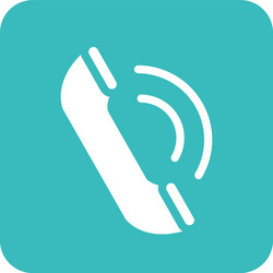 mobile application telephone call web button menu vector image