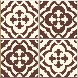 retro floor tiles pattern set of four patterns vector image