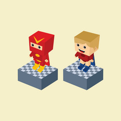 hero character option game assets element vector image
