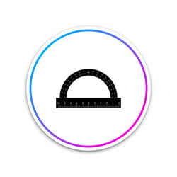 protractor grid for measuring degrees icon vector image