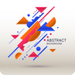 background with abstract shapes a template vector image