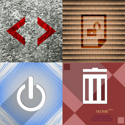 set of abstract backgrounds with different web vector image