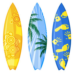 Tropical surfboard Royalty Free Vector Image - VectorStock