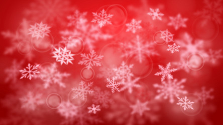 Christmas background defocused snowflakes vector