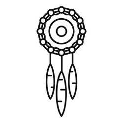 dream catcher style icon outline native vector