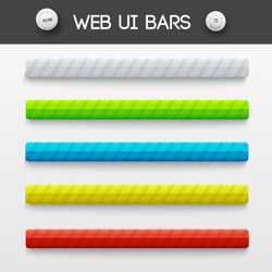 Web interface ui elements vector