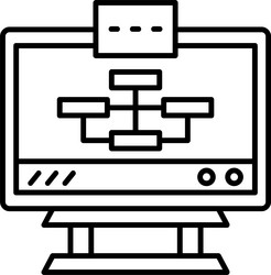 algorithm icon vector image