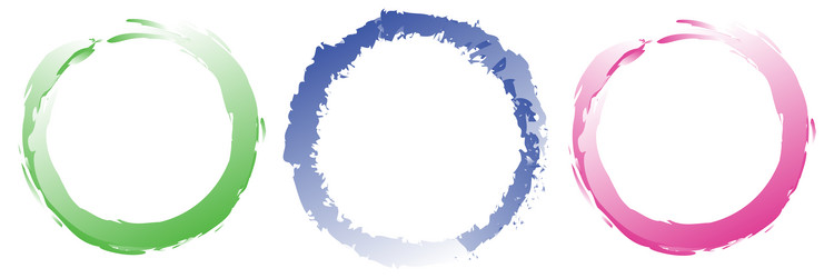 grungy textured circle element circular splatter vector image