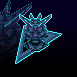 Mecha esport graphic design vector