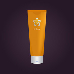 Cream packaging design template Royalty Free Vector Image