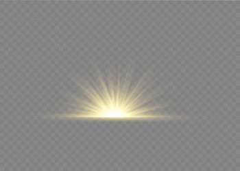 Light effect explosion sun glitter spark flash vector