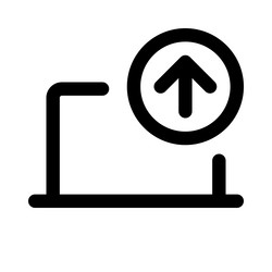 uploading data from a laptop to another device vector image