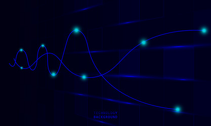 abstract technology concept particle connection vector image
