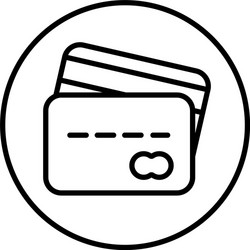 Credit cards icon vector