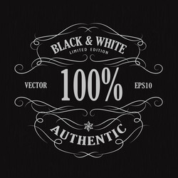 Vintage Retro Frame Label Vector Image