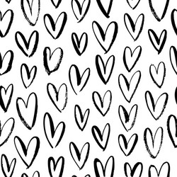 Hearts seamless pattern Royalty Free Vector Image