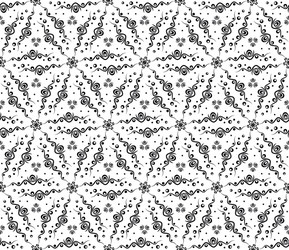 abstract seamless pattern with waves and circles vector image