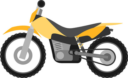 flat style enduro motorcycle Vector Image