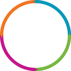 segmented circles from 2 to 20 parts circular vector image