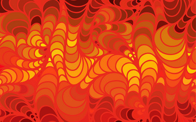 Wave background of doodle hand drawn lines vector