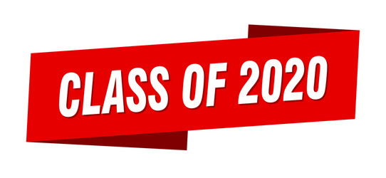 Class 2020 banner template vector