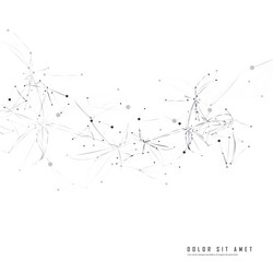 connect abstract dots and lines network vector image