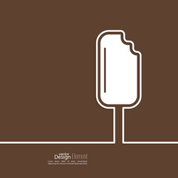 Ice cream on a stick vector