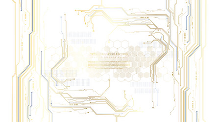 technology futuristic abstract circuit hardware vector image
