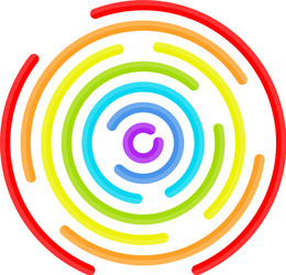 abstract vortex line background vector image