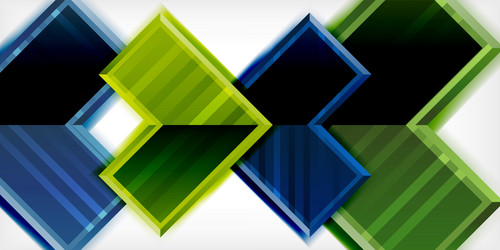arrow symbols created with 3d effects and line vector image