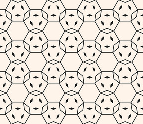 hexagonal grid lattice net seamless pattern vector image