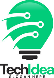 Modern tech bulb logo designs concept pixel Vector Image