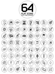 modern thin line icons for web and mobile vector image