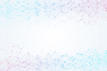 geometric abstract background with connected line vector image