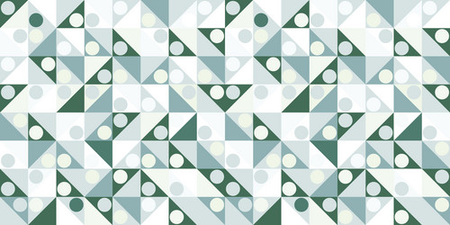 geometric green abstract pattern background vector image