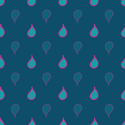 seamless pattern with raindrops in rows vector image
