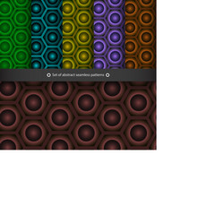 set of abstract seamless patterns vector image