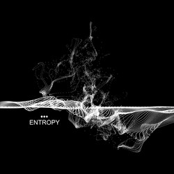 array with dynamic emitted particles water splash vector image