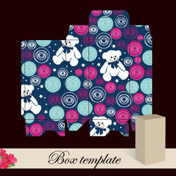 Gift box template Royalty Free Vector Image - VectorStock