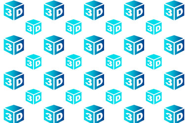 abstract 3d model pattern background vector image