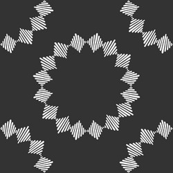 abstract seamless pattern with circular vector image