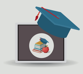 e-learning design vector image