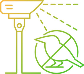laser scarecrows gradient linear icon vector image