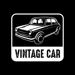 car badge and logo good for print Vector Image