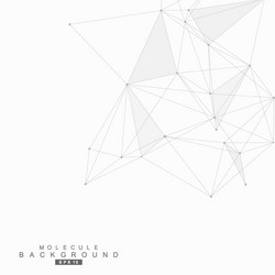 geometric abstract background with connected line vector image